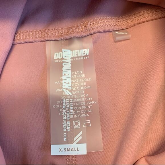 doyoueven pink logo leggings Sz XS NWOT - Picture 5 of 10